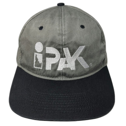 Fahrenheit Snapback Gray One Size Hat iPAK Embroidered Logo Cotton Adjustable