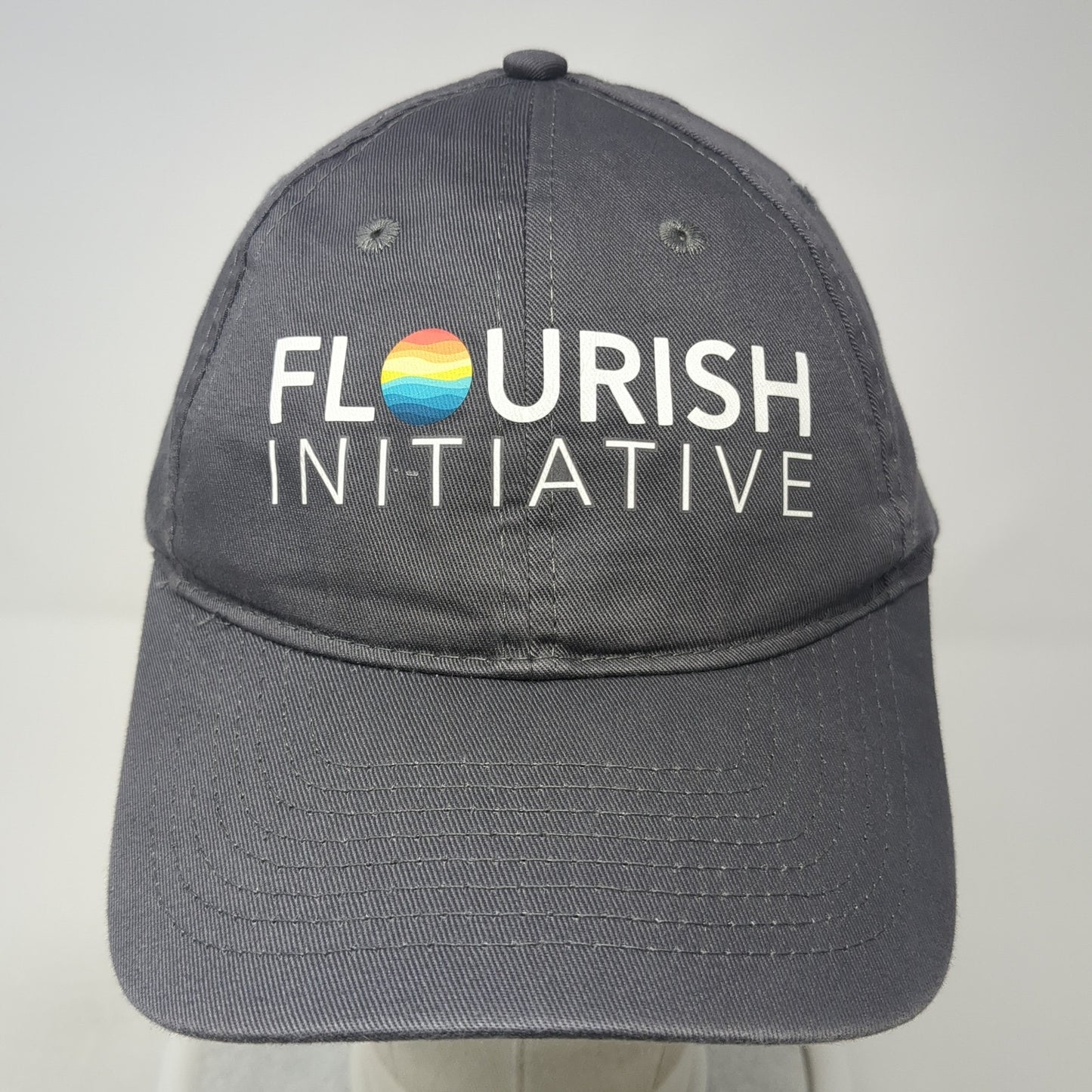 Flourish Initiative Strapback Hat Gray One Size Adjustable Port & Company