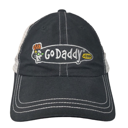 GoDaddy.com Strapback Mesh Back Trucker Hat Black One Size Stewart-Haas Racing
