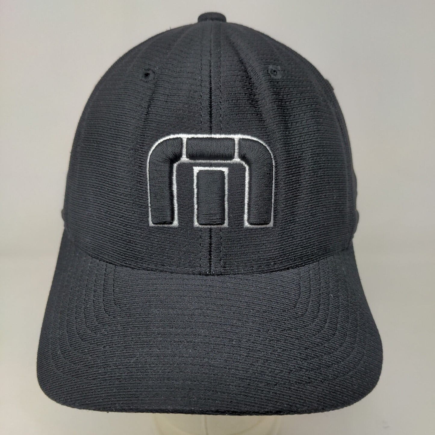 Flexfit Men's Fitted Hat Black Size L/XL Embroidered Travis Matthew Logo