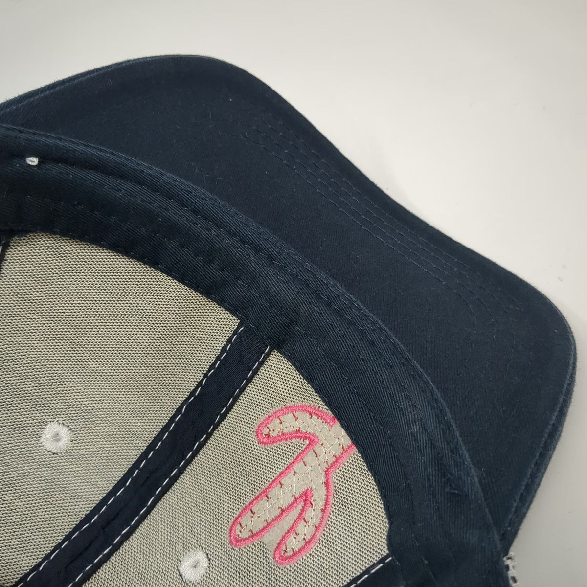 Ariat Trucker Hat Blue One Size Mesh Snapback Cactus Serape Contrast Stitching