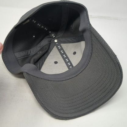 Under Armour Baseball Cap Gray L Stretch Fit Honeycomb Mesh Structured Logo Hat