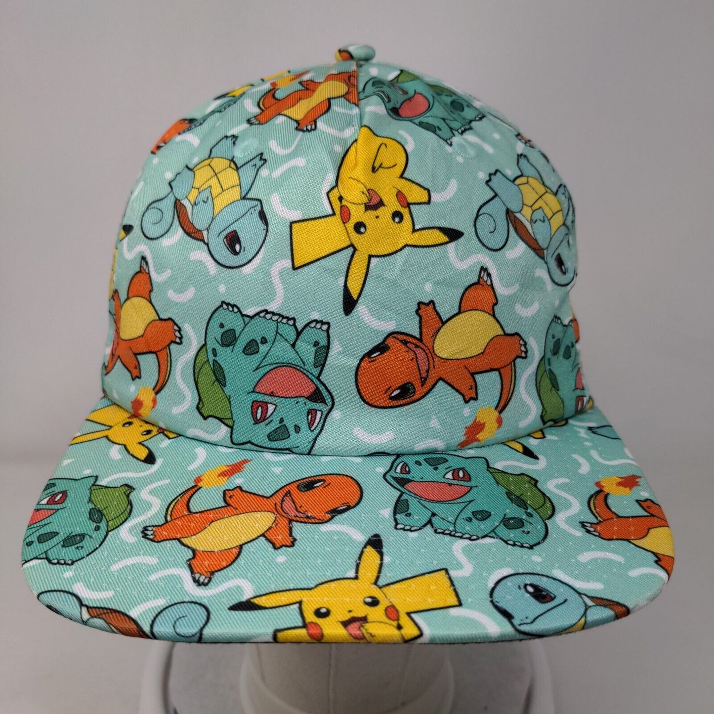 Pokemon All Over Character Snapback Hat Multi OSFM Gotta Catch 'Em All!