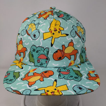 Pokemon All Over Character Snapback Hat Multi OSFM Gotta Catch 'Em All!