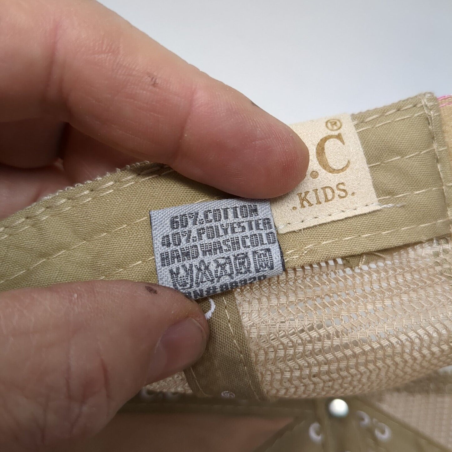 American Flag Strapback Trucker Hat Multi Kids Mesh Back Ponytail