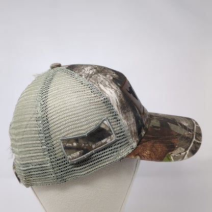 Perini Ranch Steakhouse Buffalo Gap TX Trucker Hat Camo OSFM Mesh Back KC Caps