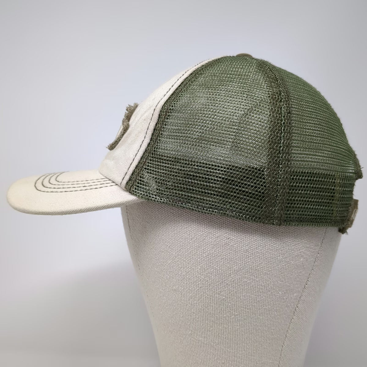 Duck Commander Baseball Cap Beige Green One Size Mesh Back Arise Kill Eat Hat