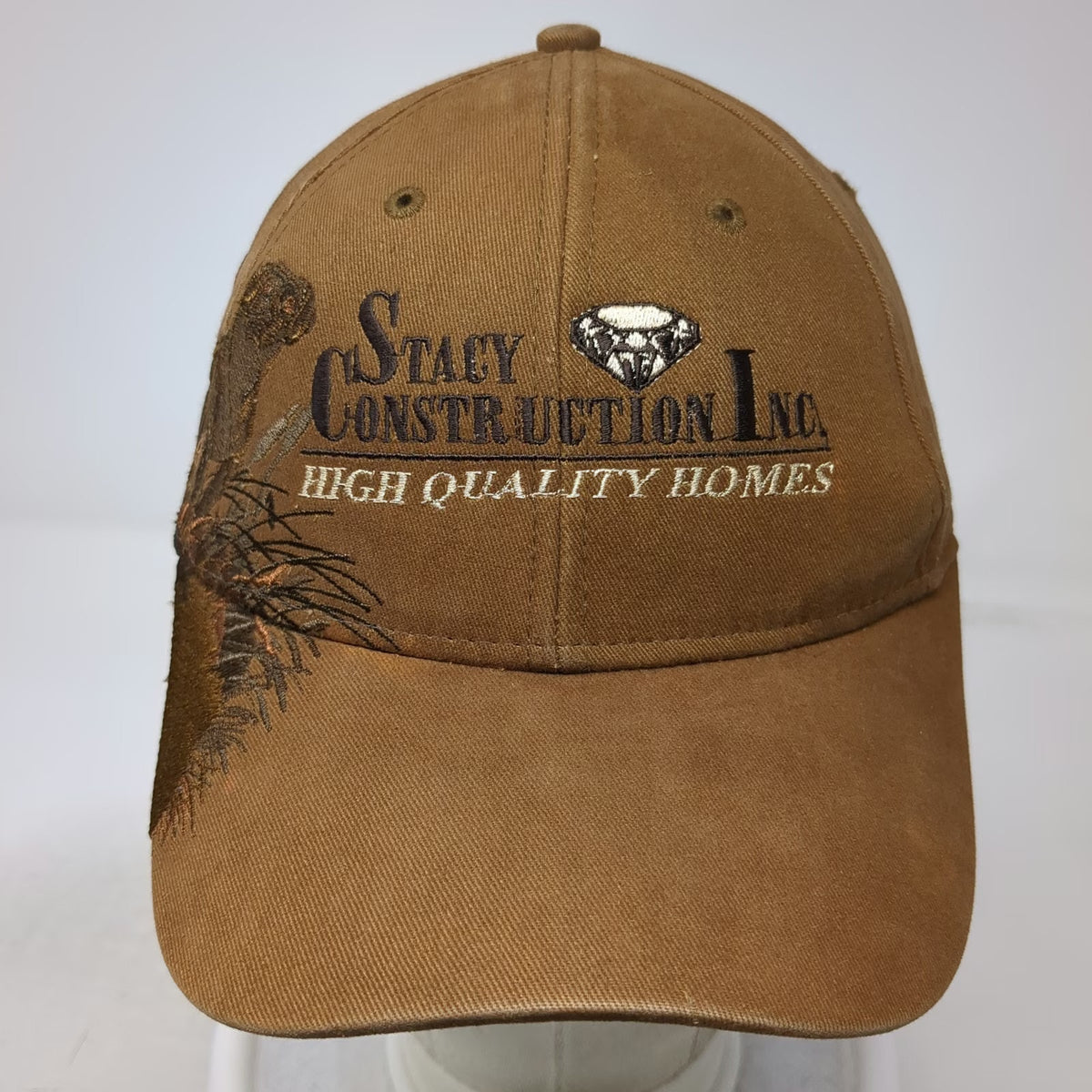 Dri Duck Brown Baseball Cap One Size Stacy Construction Dog Wildlife Series Hat