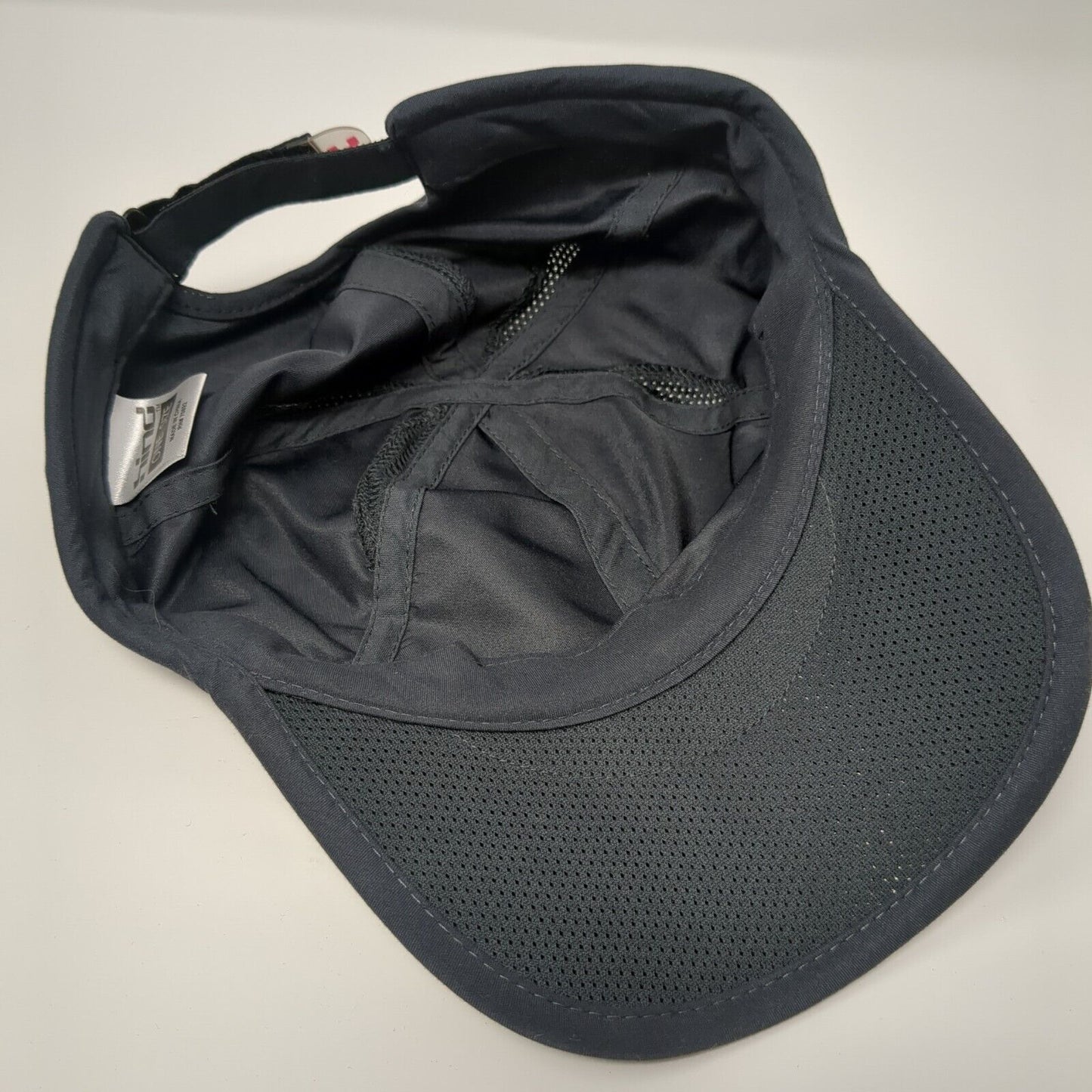 Hind Strapback Hat Gray One Size Adjustable Solid Mesh Trim 6 Panel