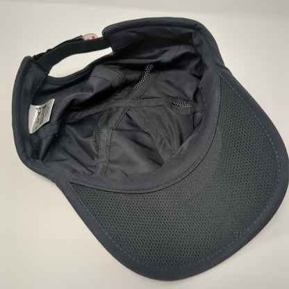 Hind Strapback Hat Gray One Size Adjustable Solid Mesh Trim 6 Panel