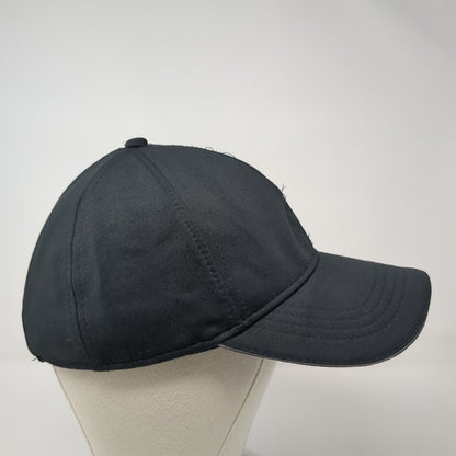 Unbranded Slideback Baseball Cap Black One Size Adjustable 6 Panel Blank