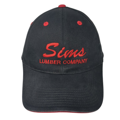 Sims Lumber Company Buywood Baseball Cap Black OS Adjustable Embroidered Otto