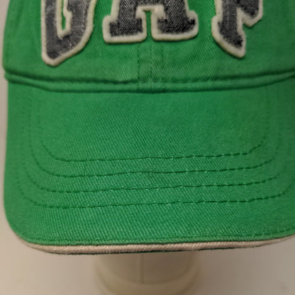 GAP Kids Boy's Strapback Hat Green Size S/M Patch Logo 100% Cotton