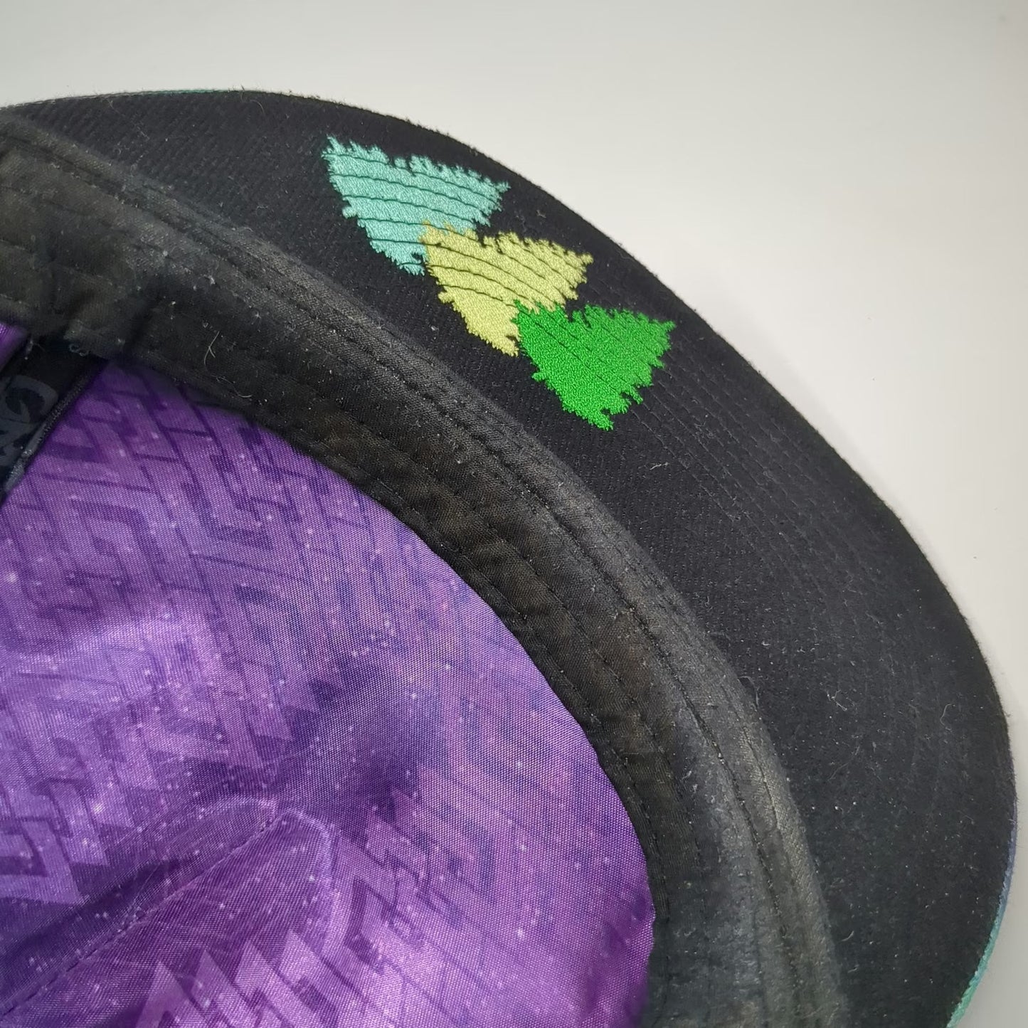 Grassroots California 5 Panel Purple Hat One Size Northern Lights Satin GRC