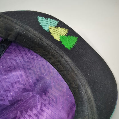 Grassroots California 5 Panel Purple Hat One Size Northern Lights Satin GRC
