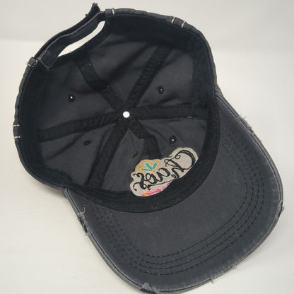 Chaos Coordinator Strapback Hat Gray One Size Adjustable Distressed
