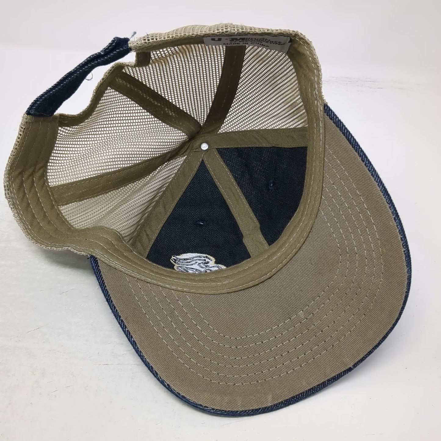 Union Resource Marketing Blue Baseball Cap One Size Denim Mesh Strapback Hat