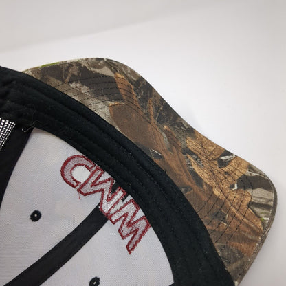 CMW Snapback Trucker Hat Camouflage One Size Adjustable Mesh Back Cap America