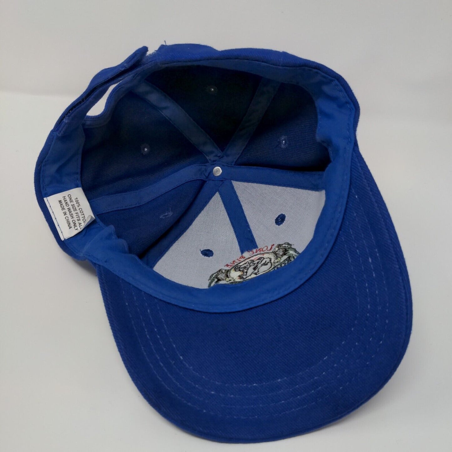 Lone Pine Koala Sanctuary Strapback Hat Blue OSFA Adjustable 6 Panel Cotton