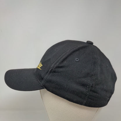 Nike Swoosh Gold Logo Slideback Hat Black One Size Embroidered Adjustable