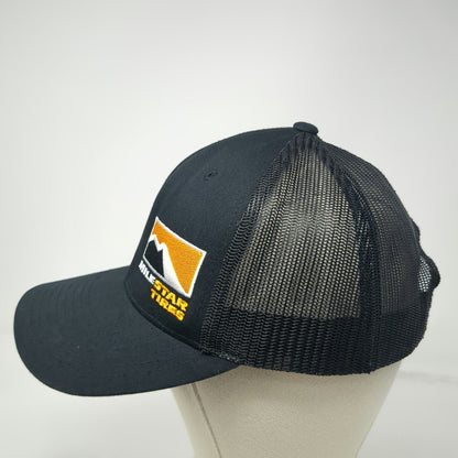 Yupoong Trucker Hat Black One Size Mesh Snapback Milestar Tires Logo Adjustable