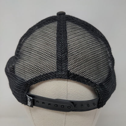 Global Takeover HK Snapback Trucker Hat Black One Size Mesh Adjustable Back