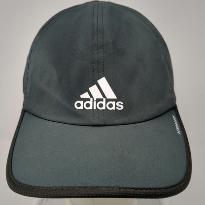 Adidas Baseball Cap Gray One Size Aeroready Perforated Strapback Hat Running