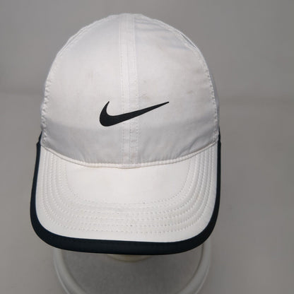 Nike Strapback Hat White One Size Adjustable Featherlight Dri-Fit