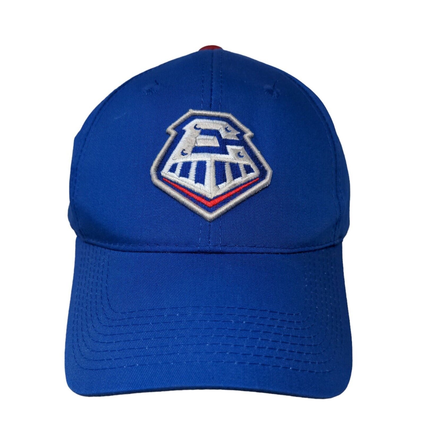 OC Sports Men's Strapback Hat Blue OSFM Embroidered Round Rock Express Logo