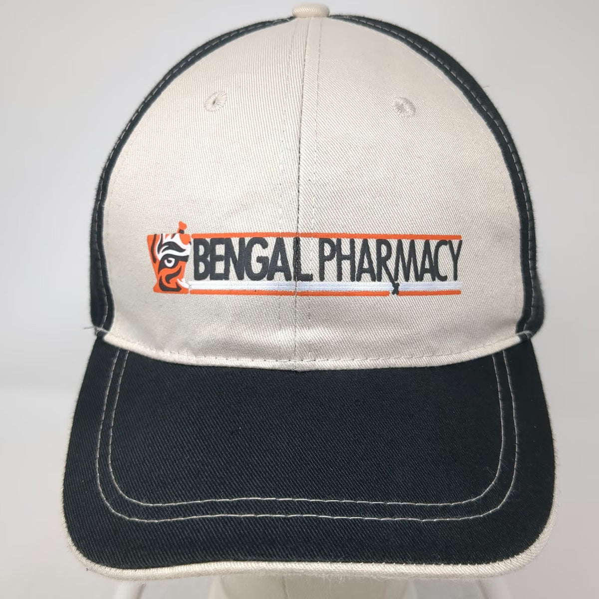 Vitronic Baseball Cap Black One Size Bengal Pharmacy Contrast Stitching Hat