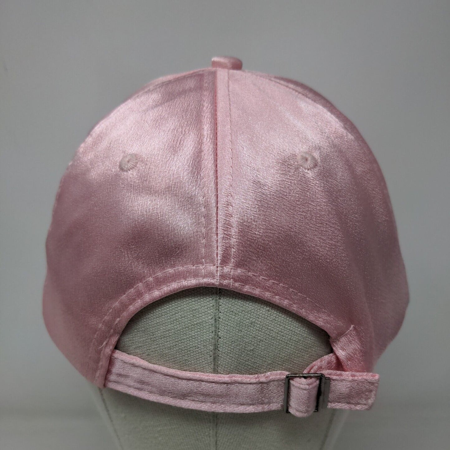 Unbranded Slideback Hat Pink One Size Adjustable Solid Blank 6 Panel