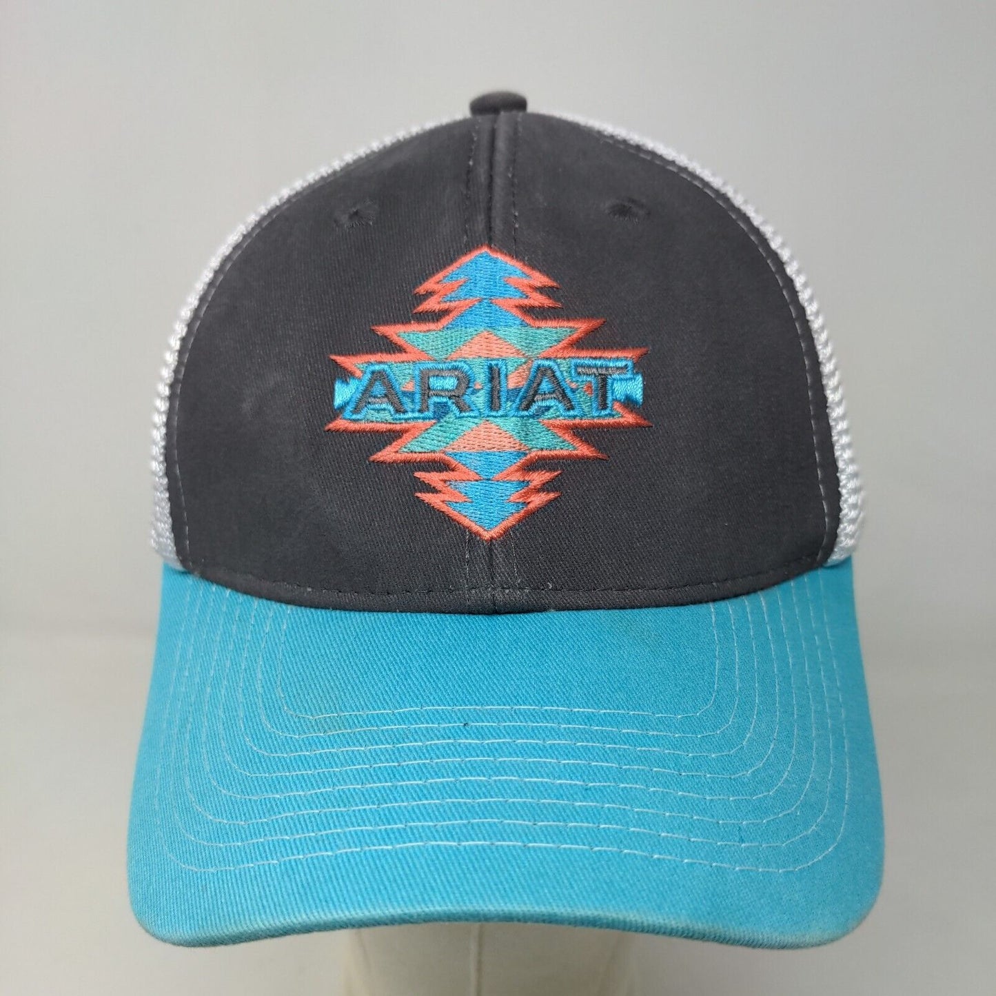 Ariat Men's Snapback Mesh Back Hat Multicolor Size OSFM Embroidered Logo