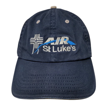 Air St. Luke's Fitted Hat Blue OSFA Embroidered 6 Panel Vent Holes