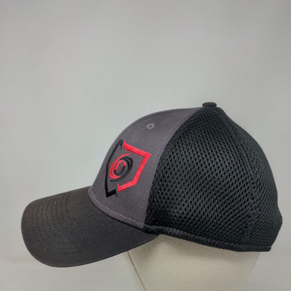 New Era Snapback Trucker Hat Black OSFM Adjustable Embroidered 9Forty Cotton