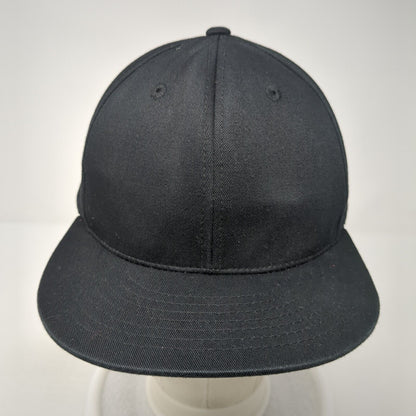 KB ETHOS Snapback Hat Black One Size Solid Adjustable Blank 6 Panel