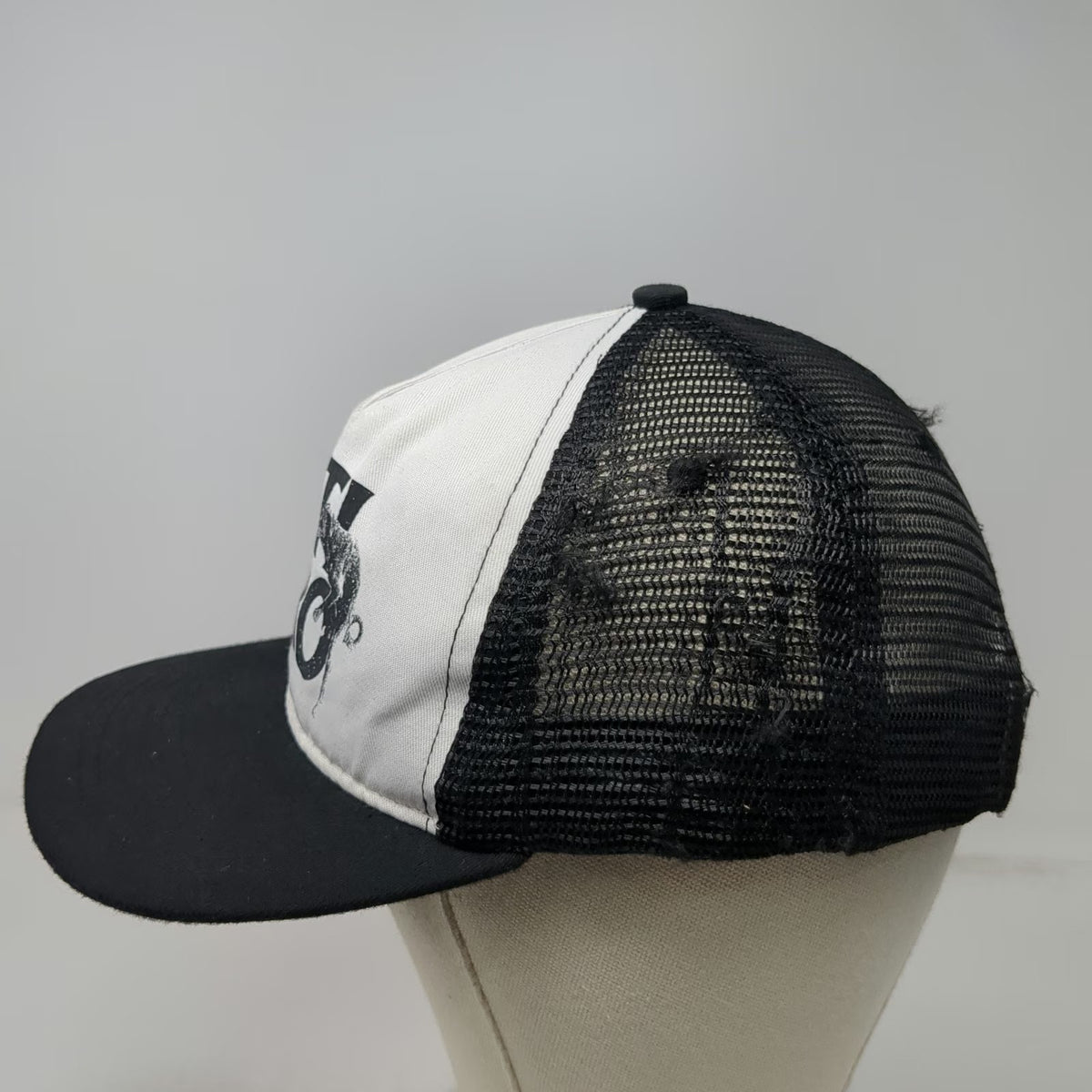 Anti Hero Trucker Hat Black Mesh Back Flat Brim Pigeon Logo Snapback Vintage