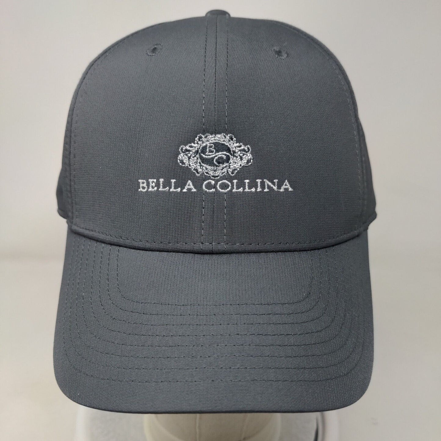 Bella Collina Strapback Hat Gray OSFM Nike Swoosh Legacy91 Dri-Fit