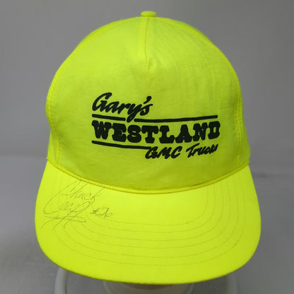 Sporismon 5 Panel Hat Green One Size Nylon Snapback GMC Trucks Autographed