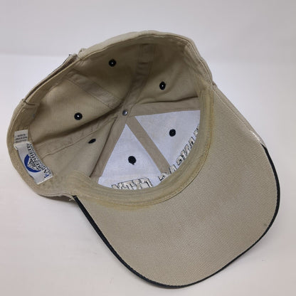 Kansas City Strapback Hat Tan One Size Embroidered 6 Panel Fahrenheit
