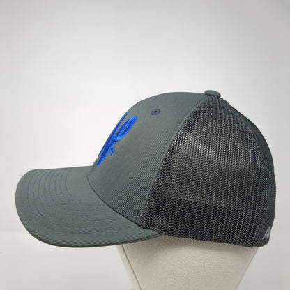 N Boise Fitted Mesh Back Trucker Hat Gray 6 7/8-7 3/8 Pacific Headwear