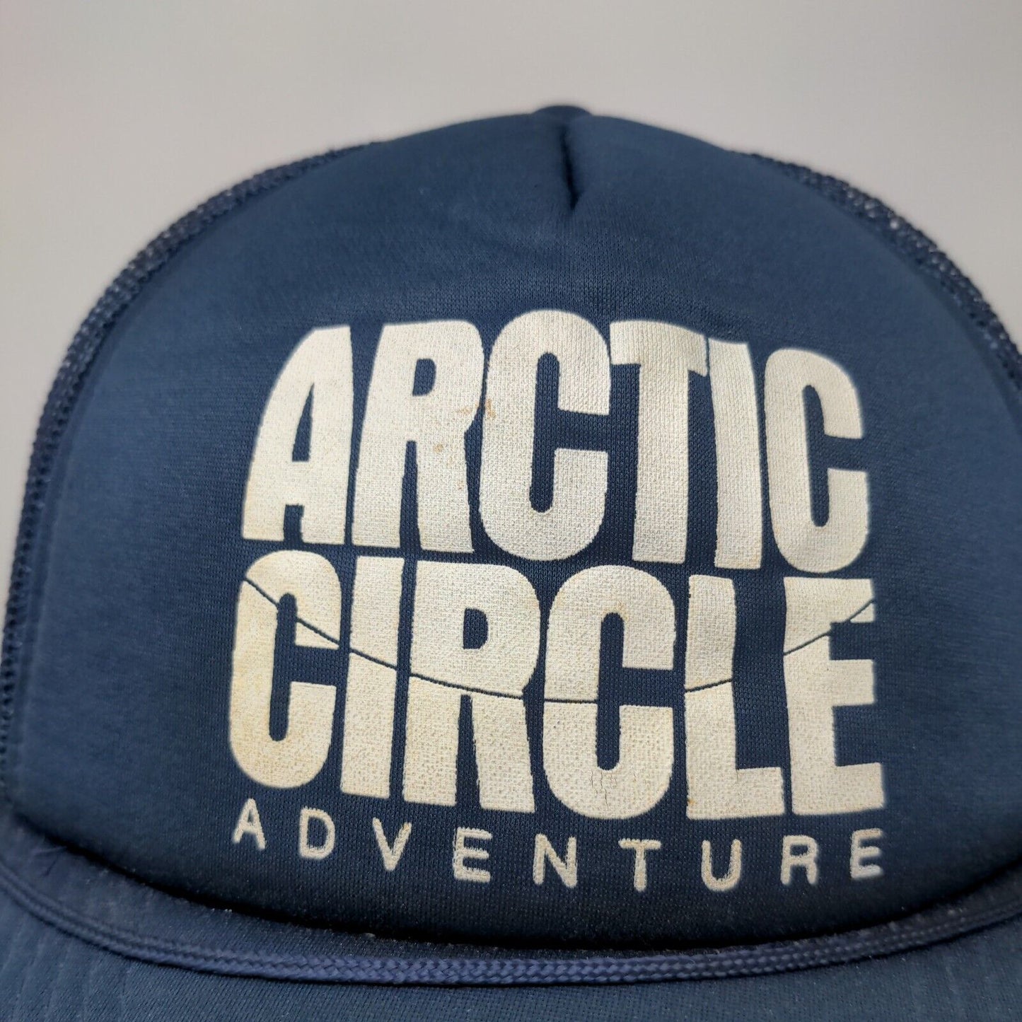 Arctic Circle Adventure Snap Back Mesh Back Rope Trucker Hat Blue OSFA