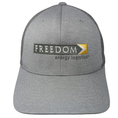 Team 365 Freedom Energy Logistics Gray Trucker Hat One Size Mesh Snapback