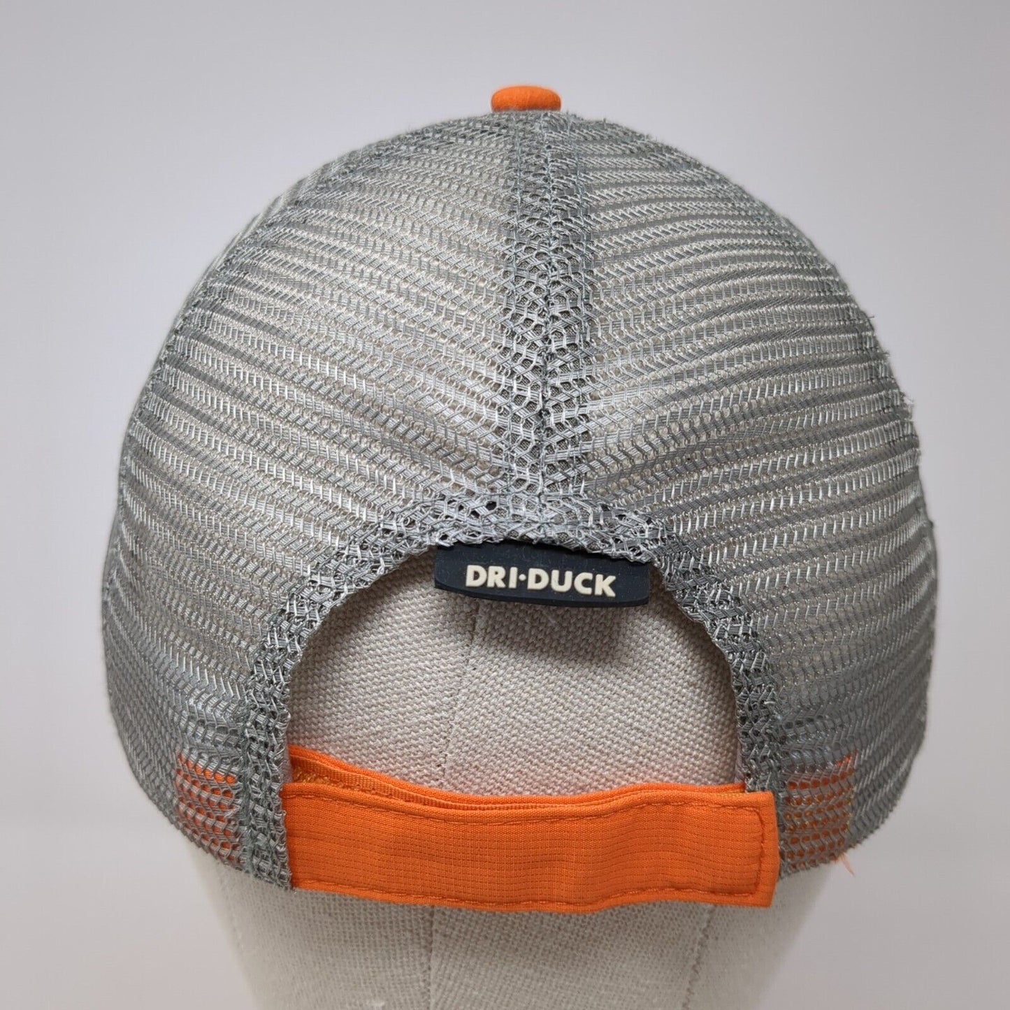 Dri-Duck Strapback Trucker Hat Orange One Size Mesh Back Wildlife Series