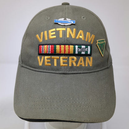 Rothco Vietnam Veteran Green One Size Baseball Cap Hat Strapback Ribbons CIB