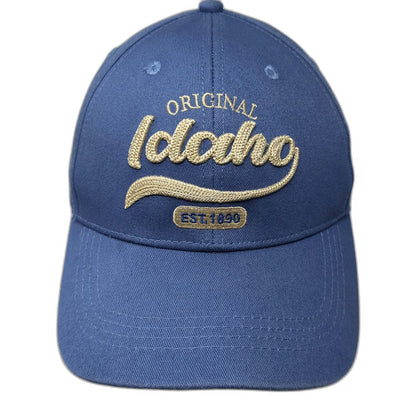 Robin Ruth Baseball Cap Blue One Size Idaho Original Embroidered Adjustable Hat