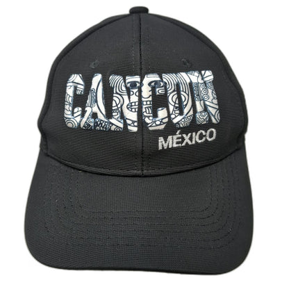 Genesis Baseball Cap Black One Size Cancun Mexico Embroidered Adjustable Hat