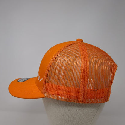 Ventev 2000 Cambridge Snapback Trucker Hat Orange OS Adjustable Mesh Pit Bull