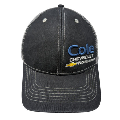 Cole Chevrolet Idaho Snapback Trucker Hat Black One Size Mesh Back