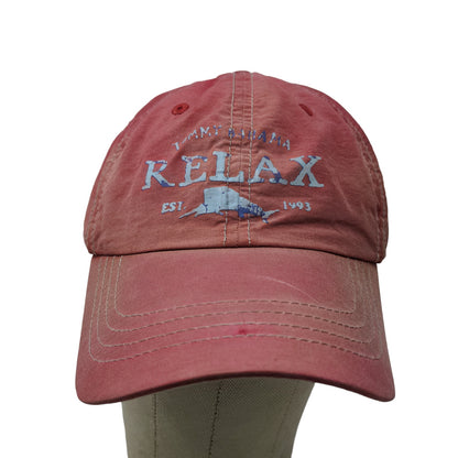 Tommy Bahama Relax Men's Slideback Hat Red Adjustable Cotton Nylon Graphic Logo