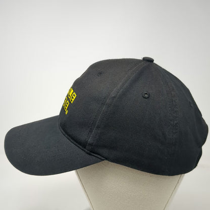 Waffle House Baseball Cap Black One Size Strapback Embroidered WH Logo Patch Hat